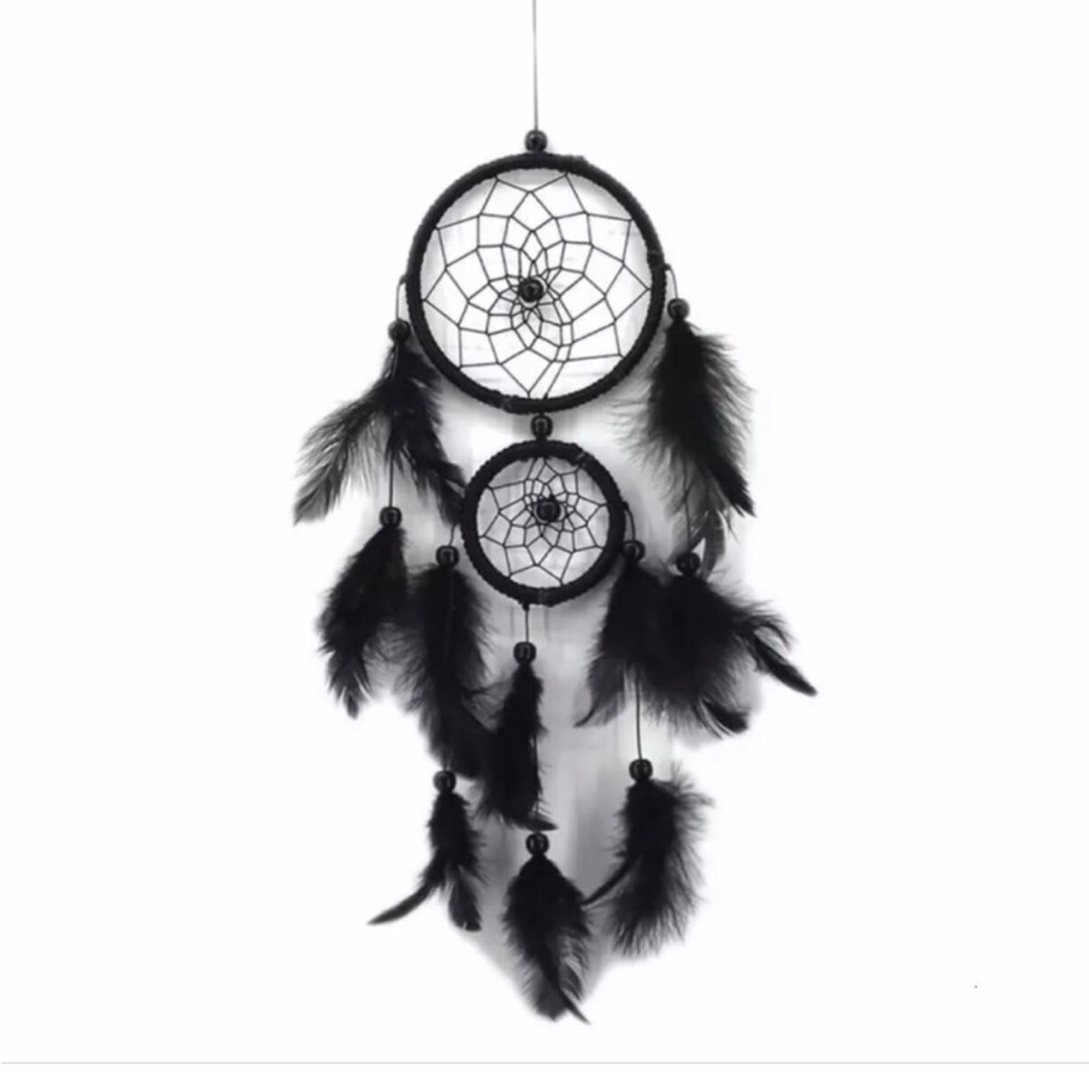 Black Dreamcatcher Wall Hanging - Home Wall Decor